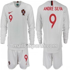 Maillot de Foot Portugal ANDRE SILVA 9 Enfant Extérieur Coupe du monde 2018 ML